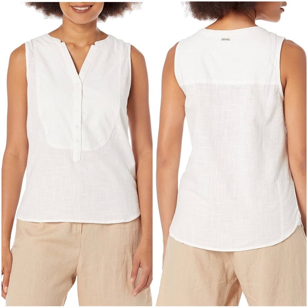 PrAna Womens Katya Tank Top 100% Organic Cotton Size Small Cottagecore Beachy